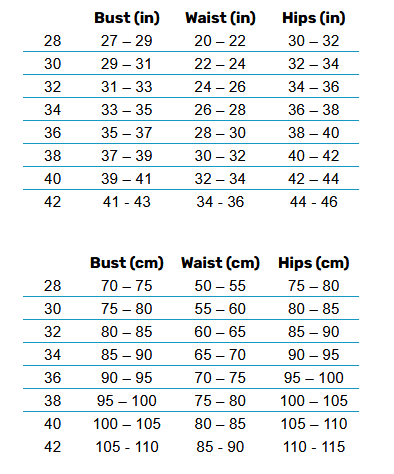 2024 NEW ZONE3 Womens Kneeskin Costume EU 0 Size Chart